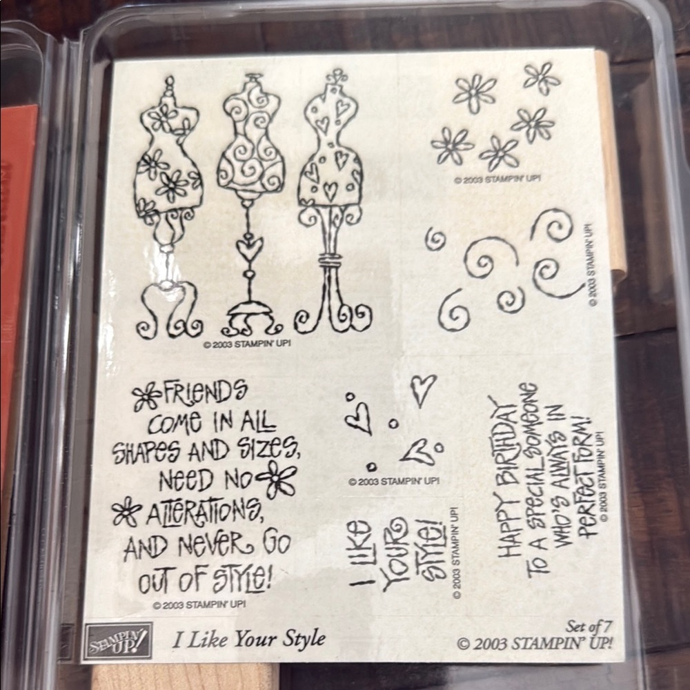 Stampin' Up! Mixed Media Art Stamps - Black and White